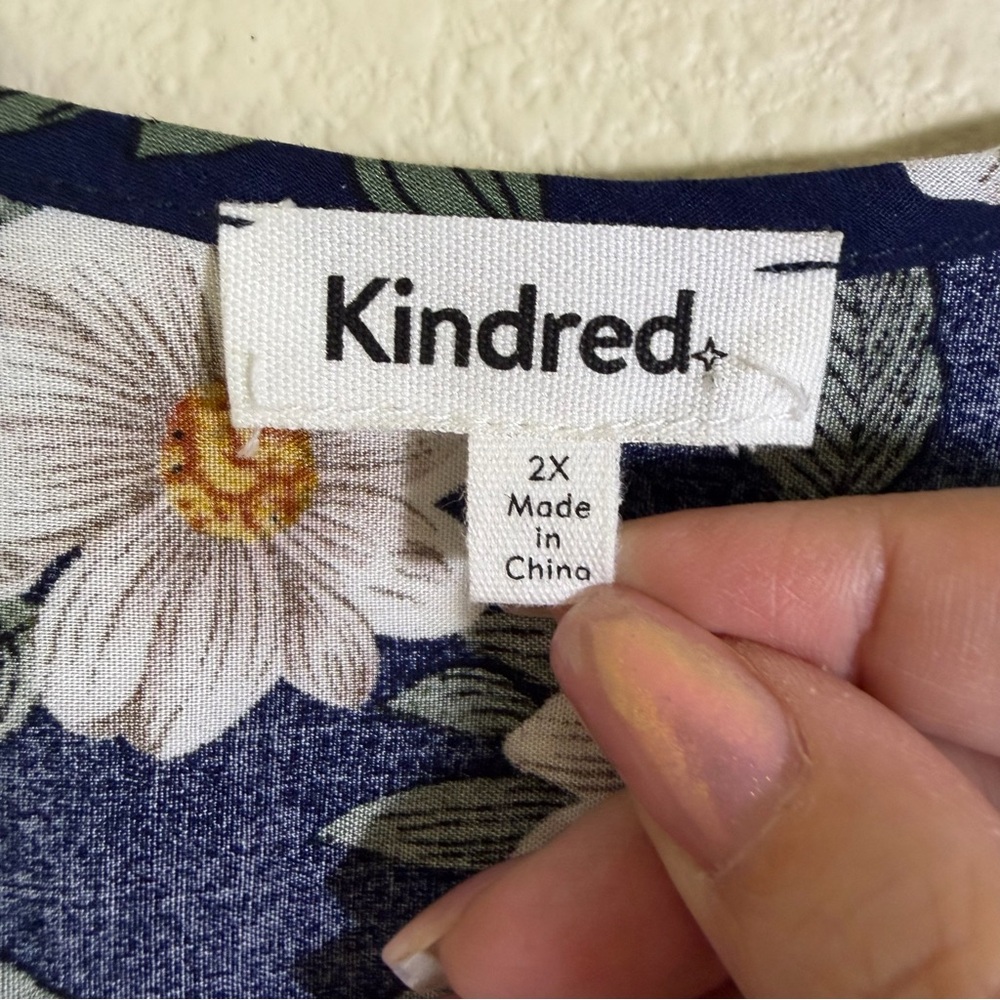 Kindred Anthropologie Floral Maxi Dress, Size 2X - Picture 6 of 10
